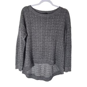 Theory Size Medium Sweater boxy drop shoulder Wool Baby Alpaca Silk Grey Black